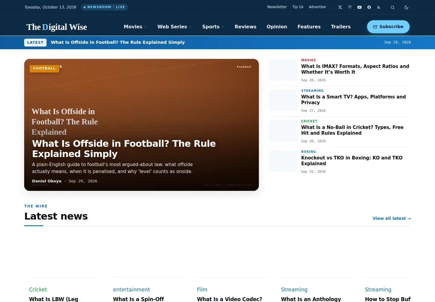 Screenshot of thedigitalwise.com