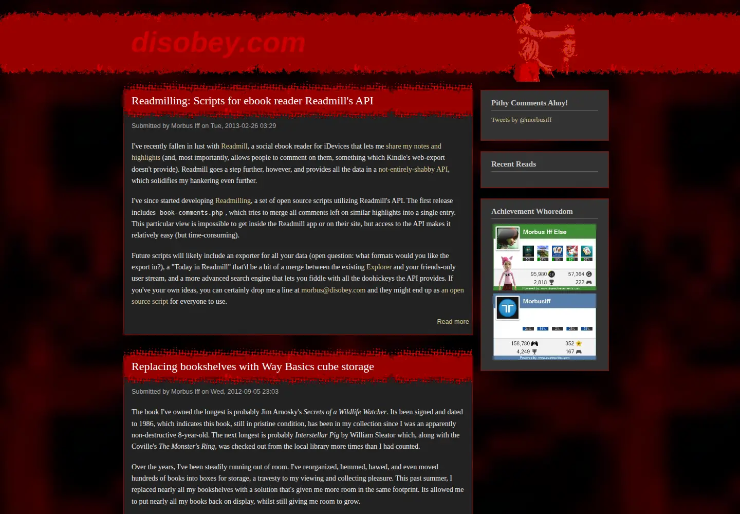 Captured homepage of disobey.com in the current scan