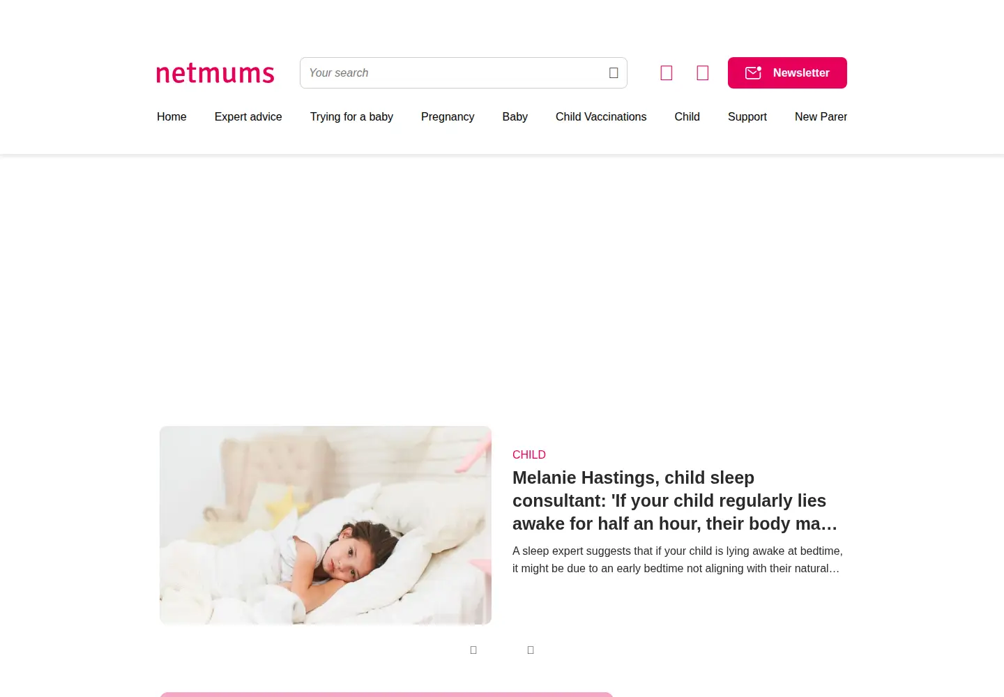 Screenshot of netmums.com