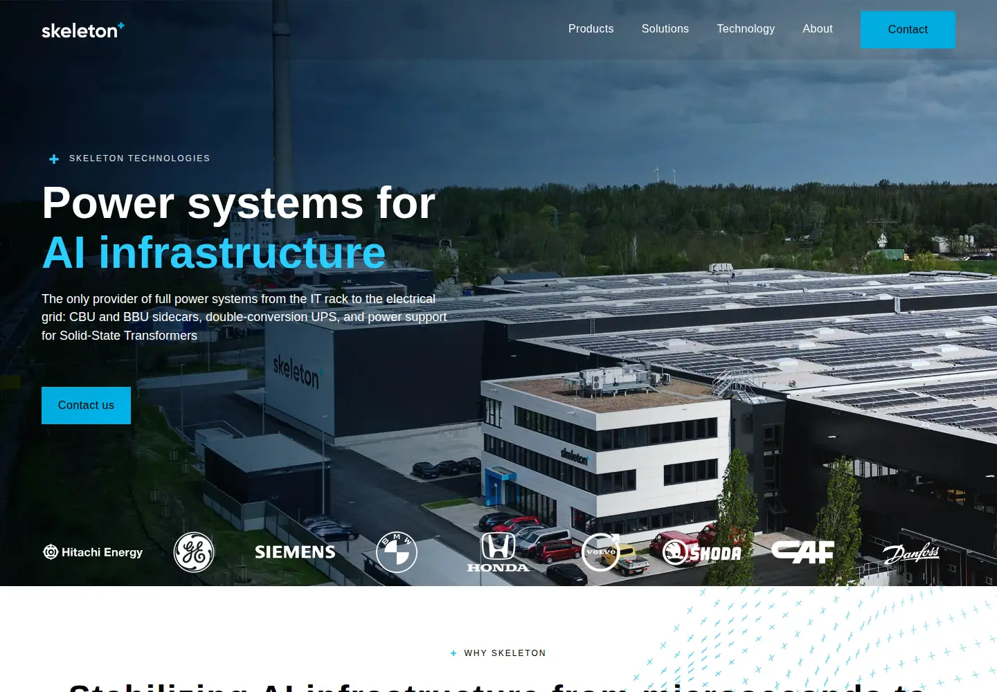 Screenshot of skeletontech.com