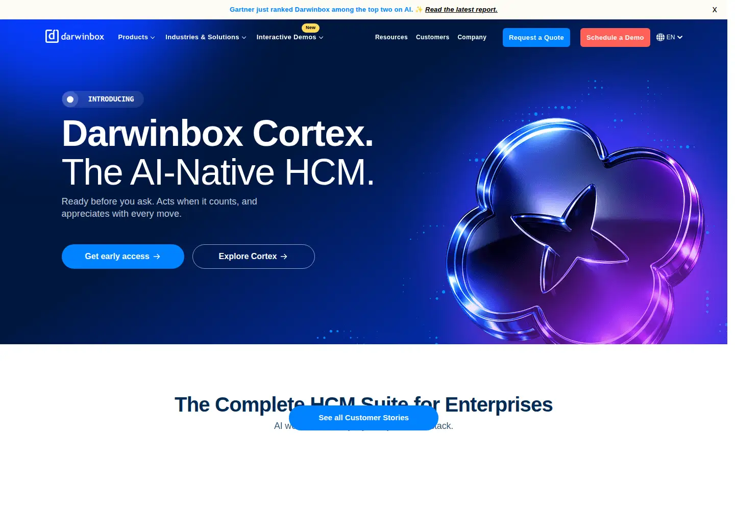 Captured homepage of darwinbox.com in the current scan