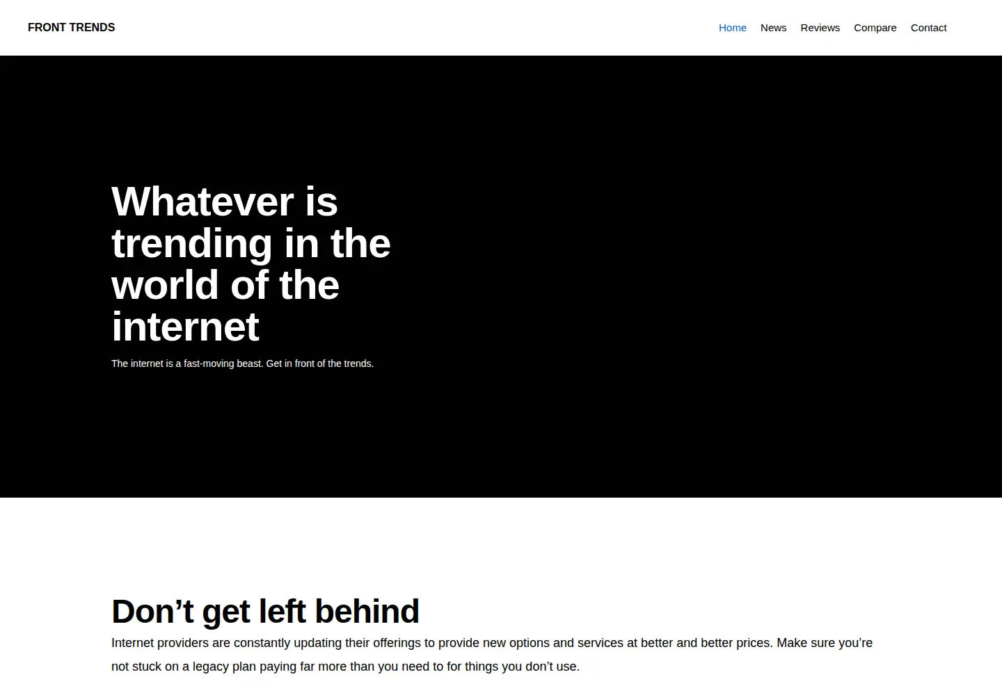 Screenshot of front-trends.com