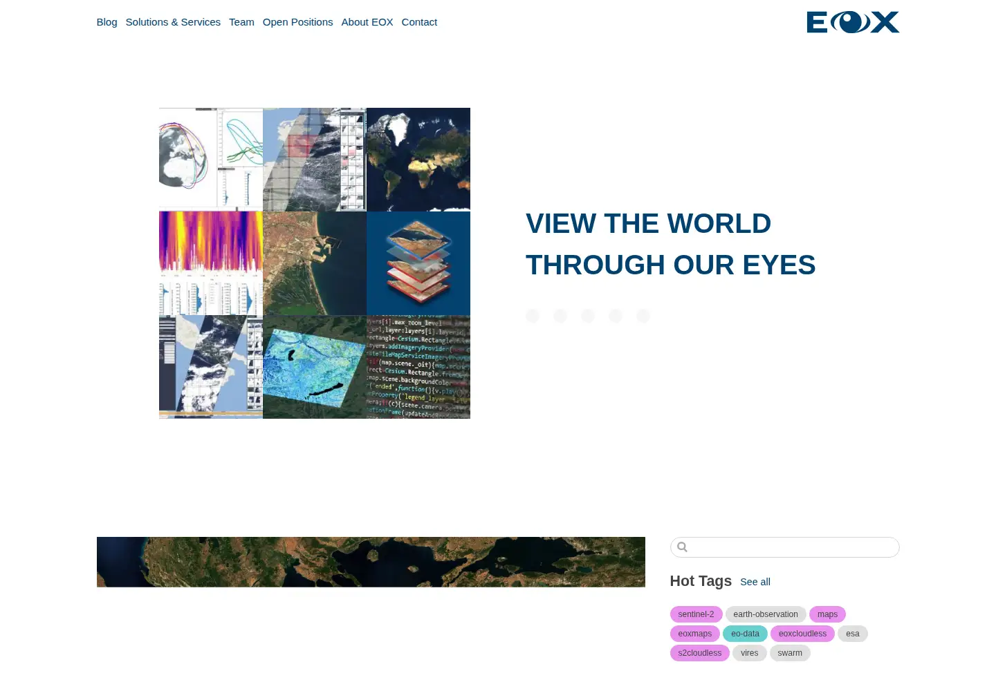 Captured homepage of eox.at in the current scan