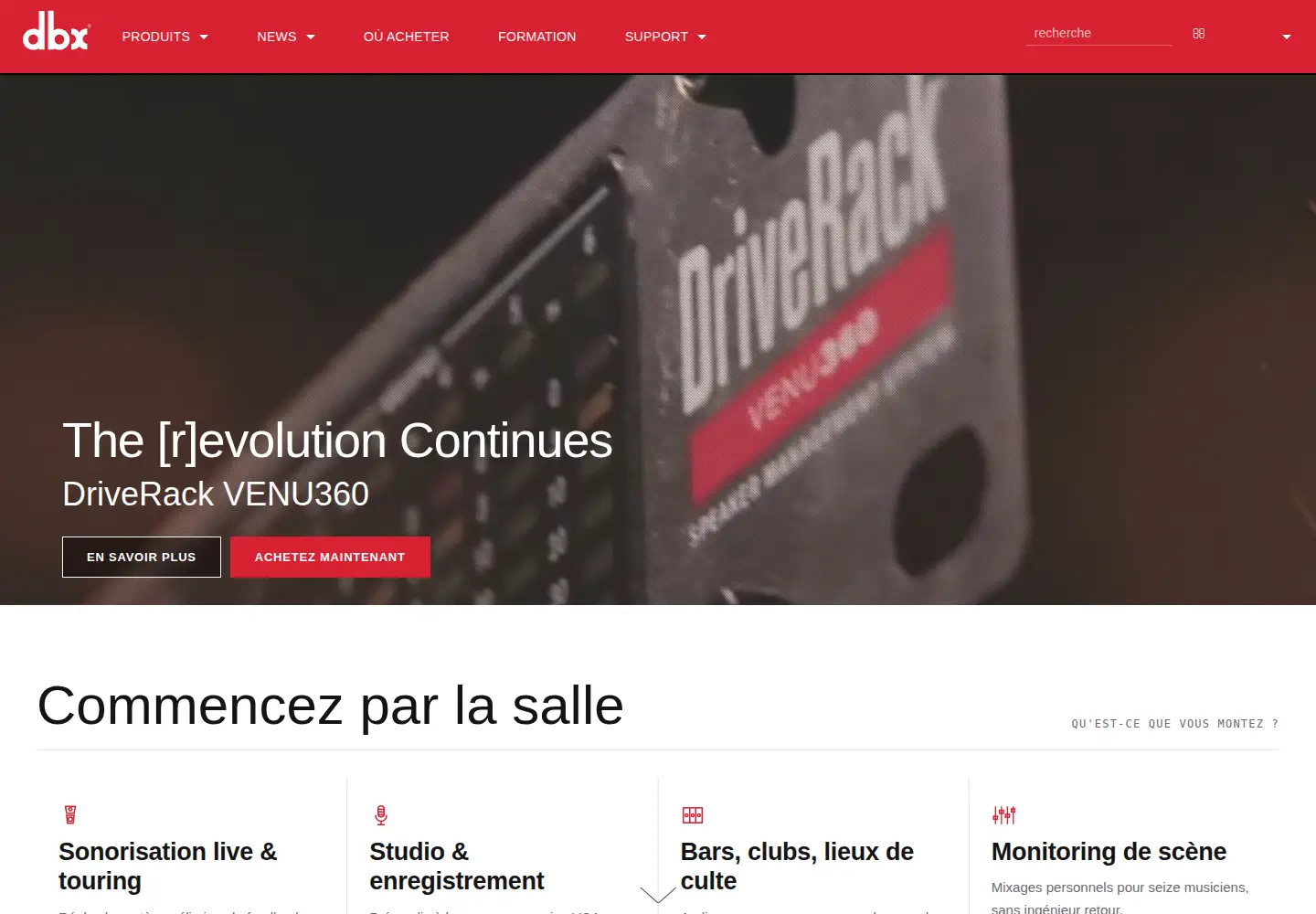 Screenshot of dbxpro.com