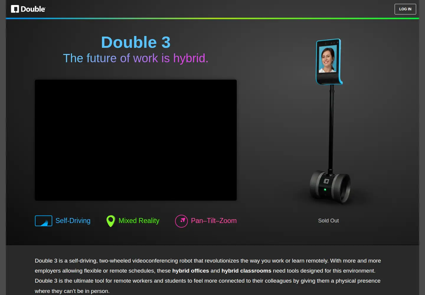 Screenshot of doublerobotics.com