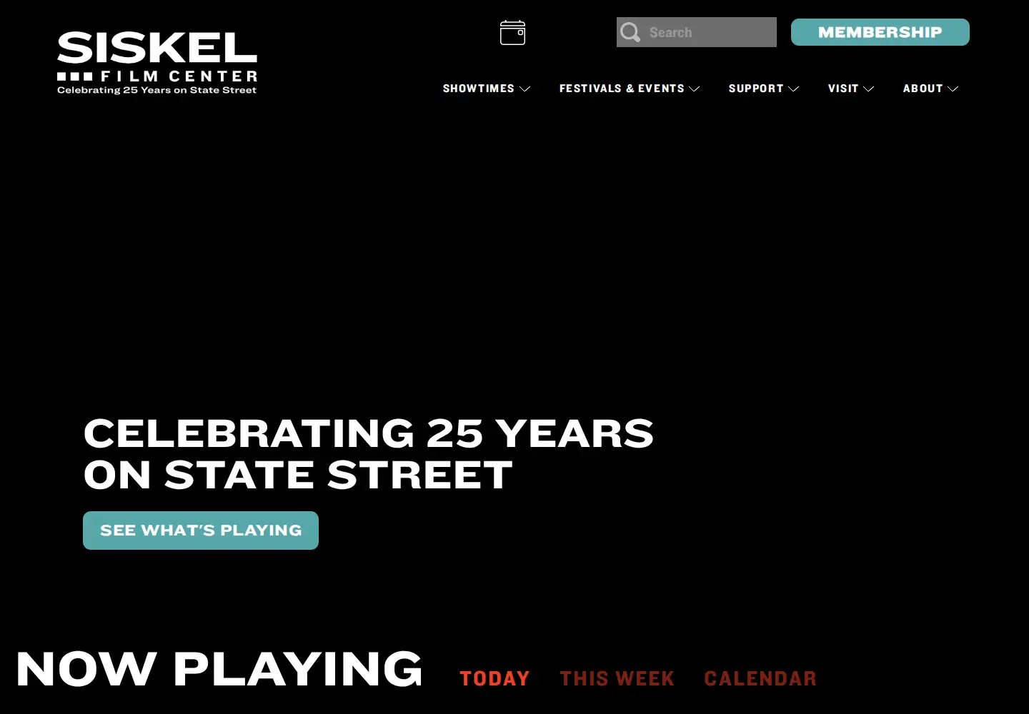 Screenshot of siskelfilmcenter.org