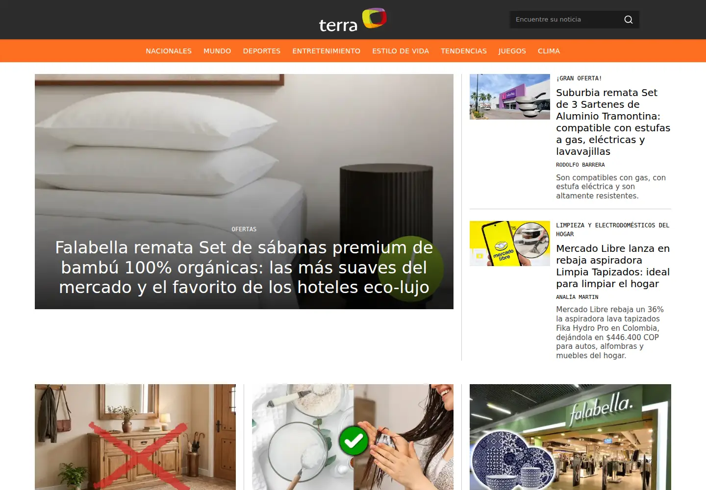 Screenshot of terra.com.ar