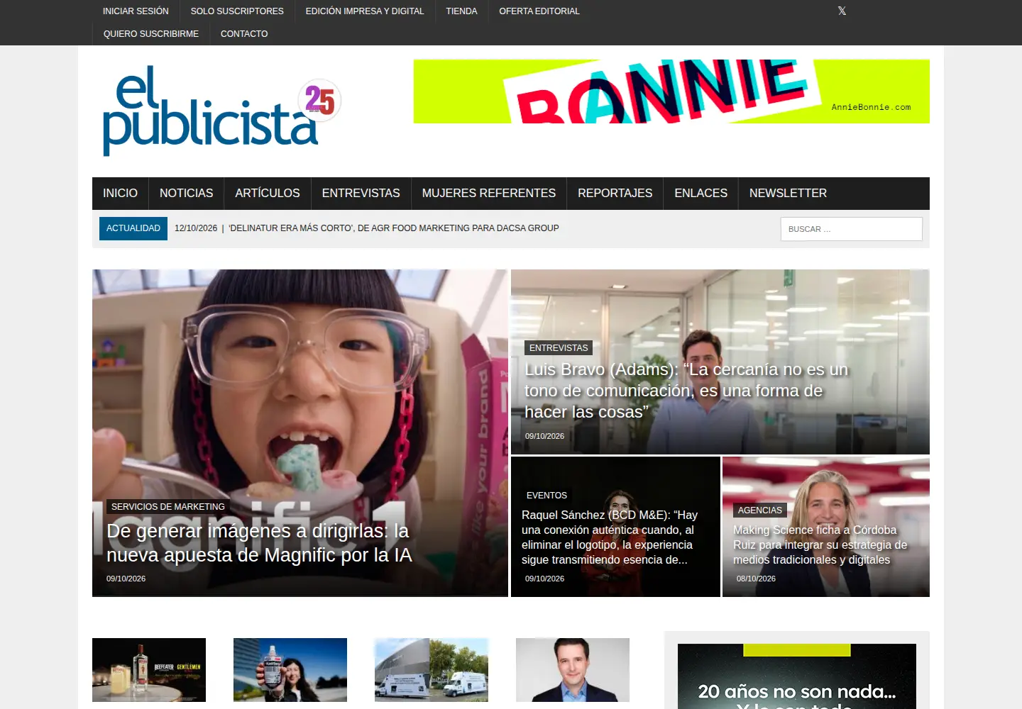 Screenshot of elpublicista.es