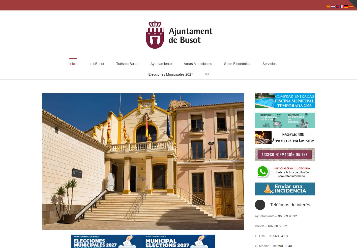 Screenshot of busot.es