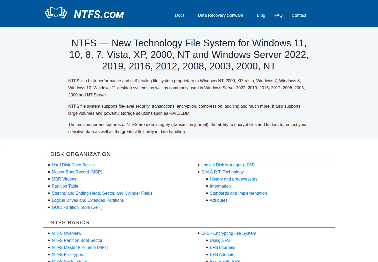 Screenshot of ntfs.com