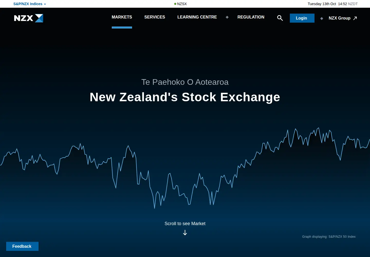 Screenshot of nzx.com