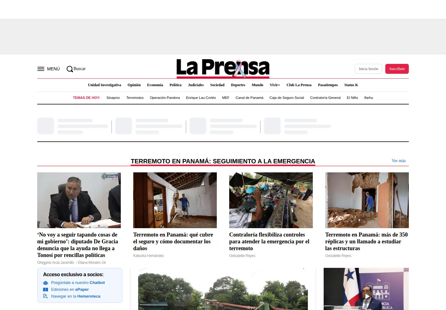 Screenshot of prensa.com