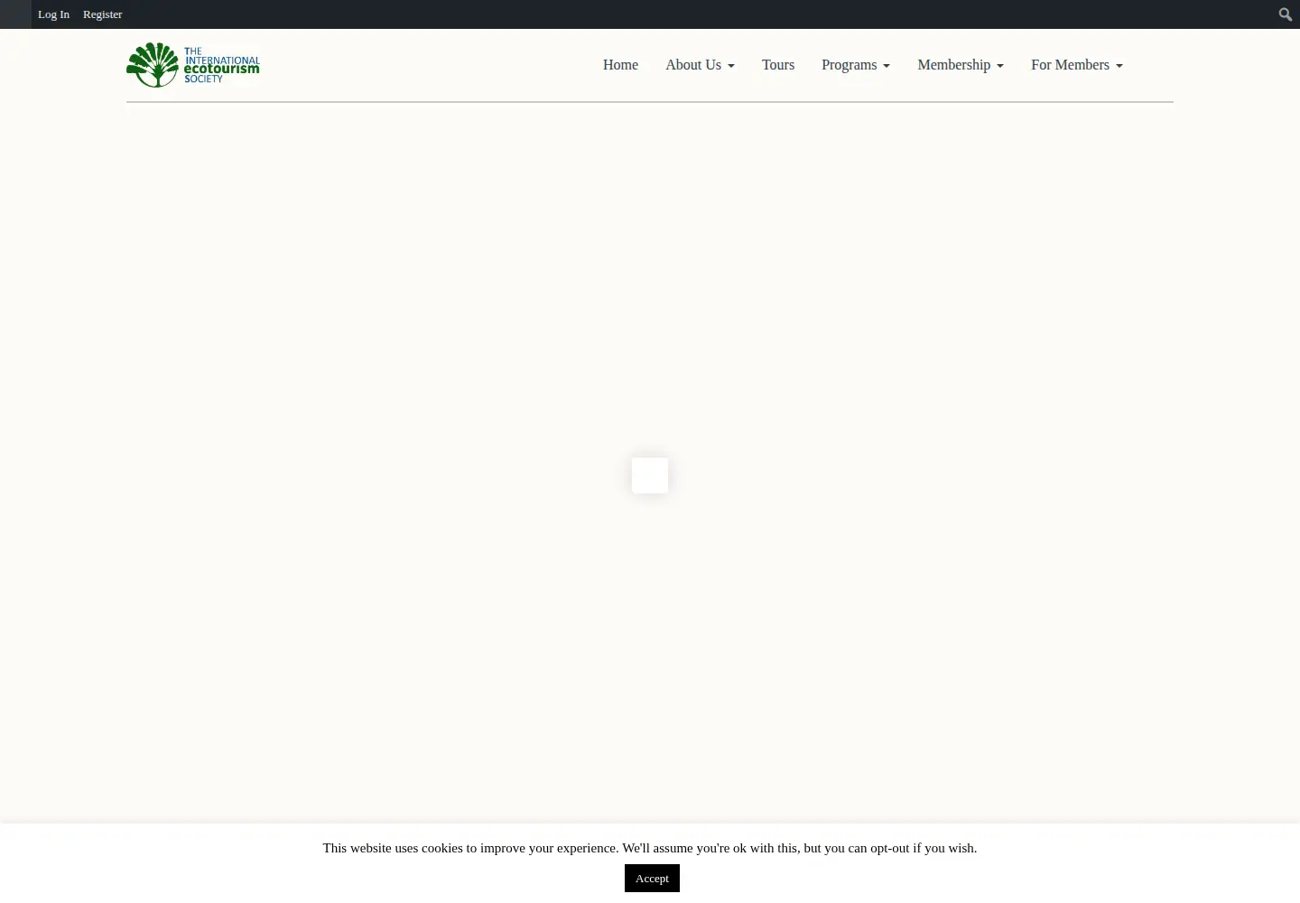 Screenshot of ecotourism.org
