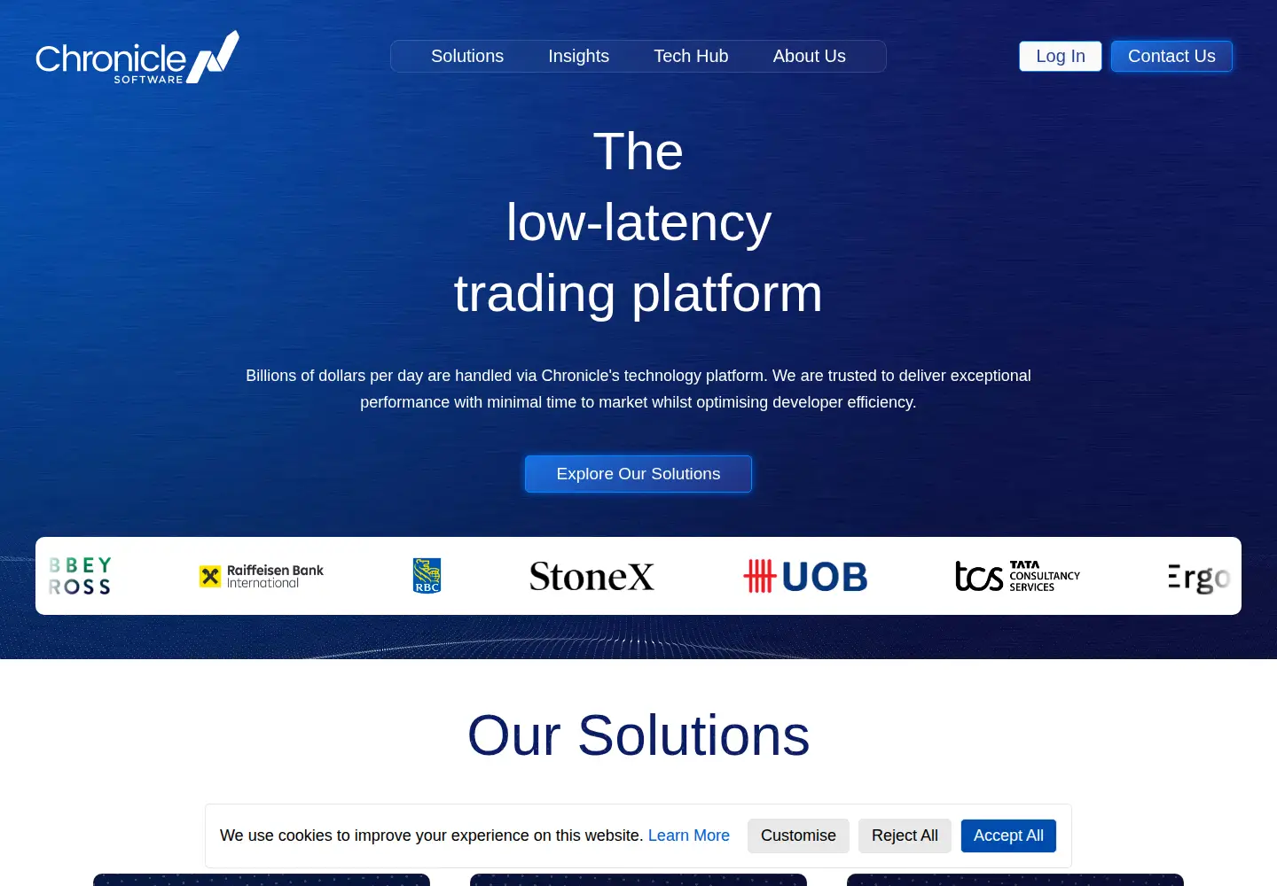 Screenshot of chronicle.software