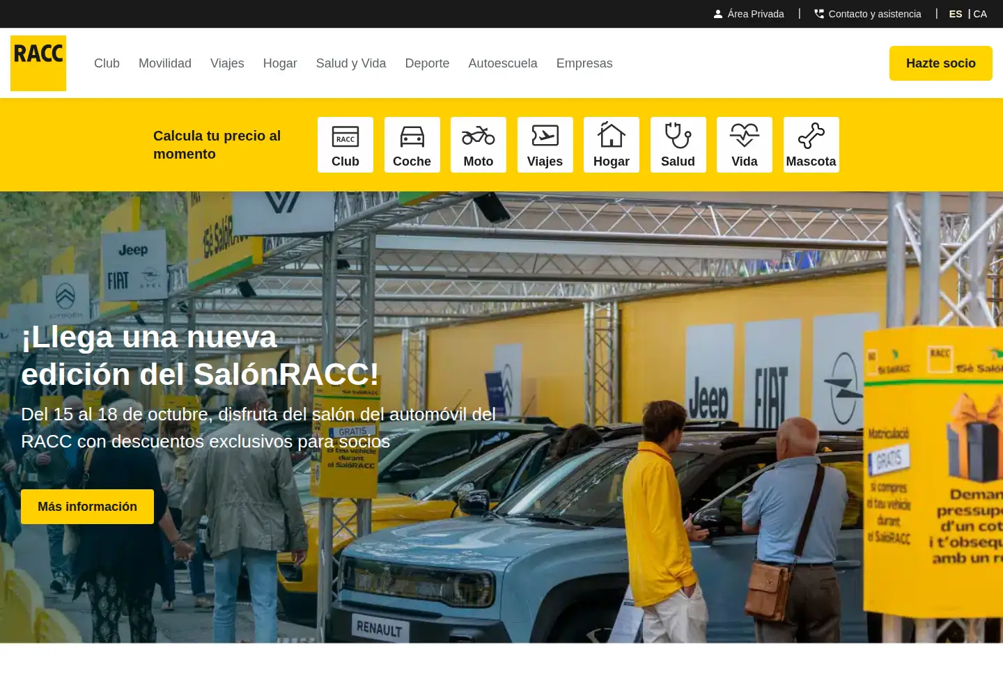 Screenshot of racc.es