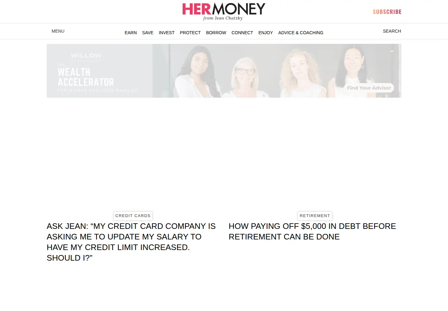 Screenshot of dailyworth.com