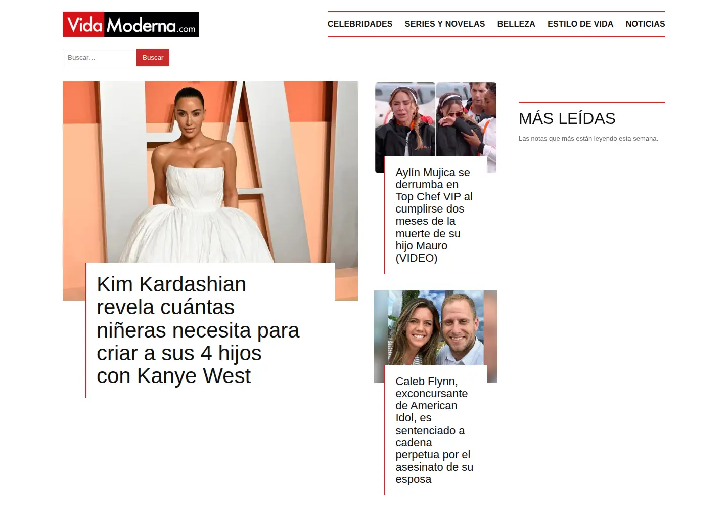 Screenshot of vidamoderna.com