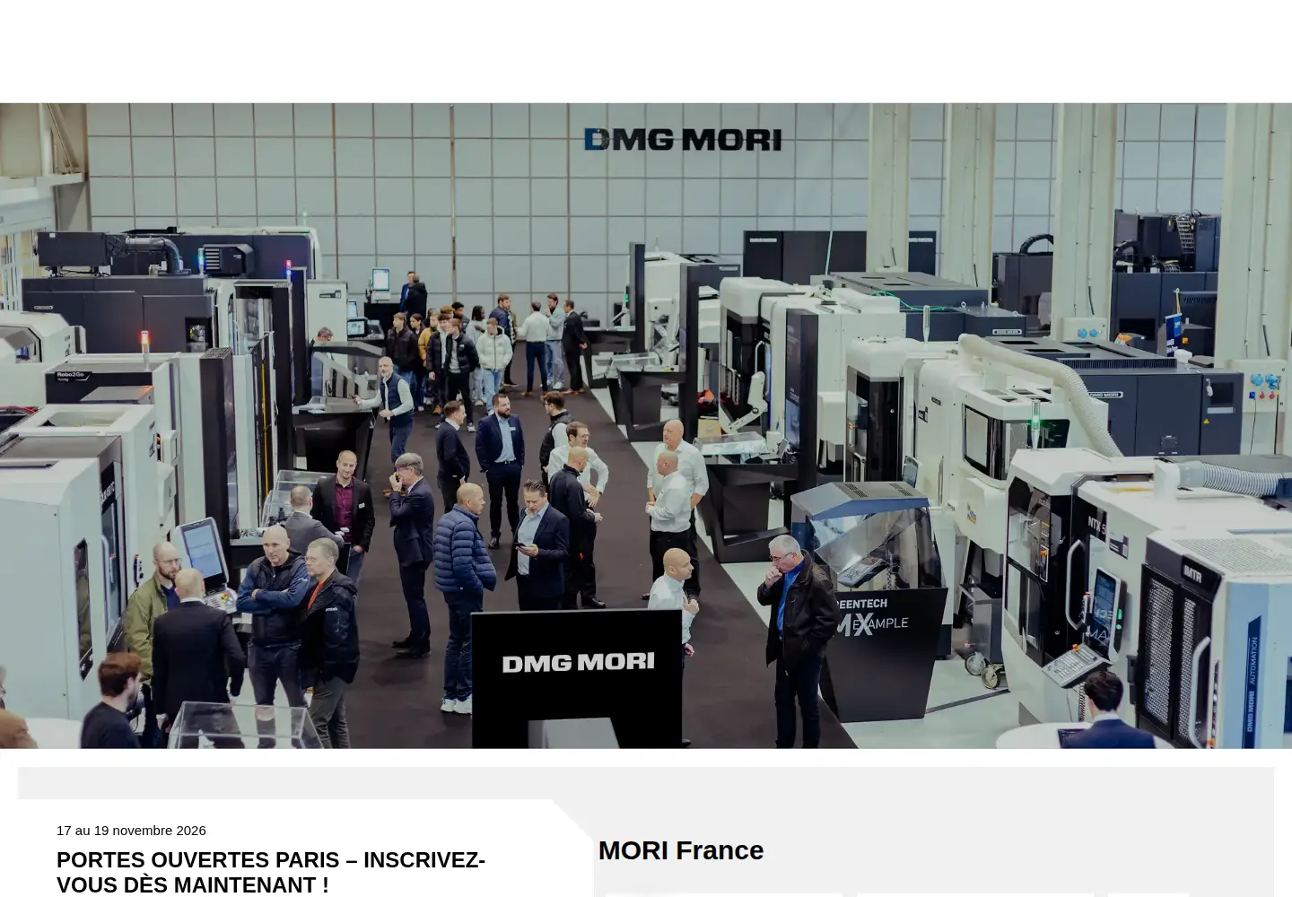 Screenshot of dmgmori.com