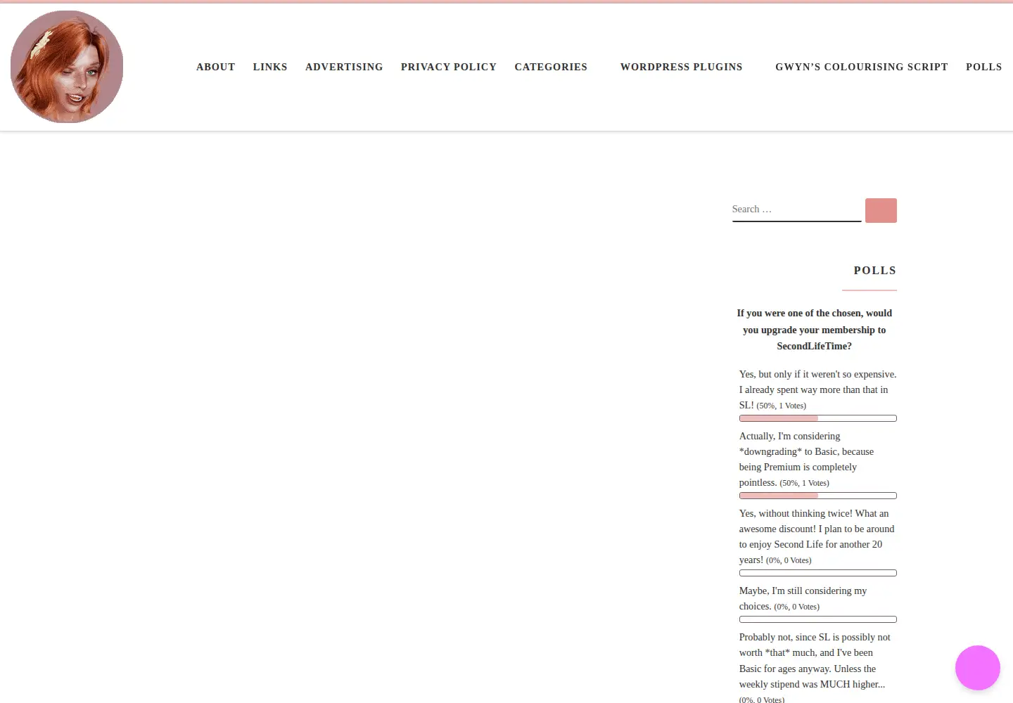 Screenshot of gwynethllewelyn.net