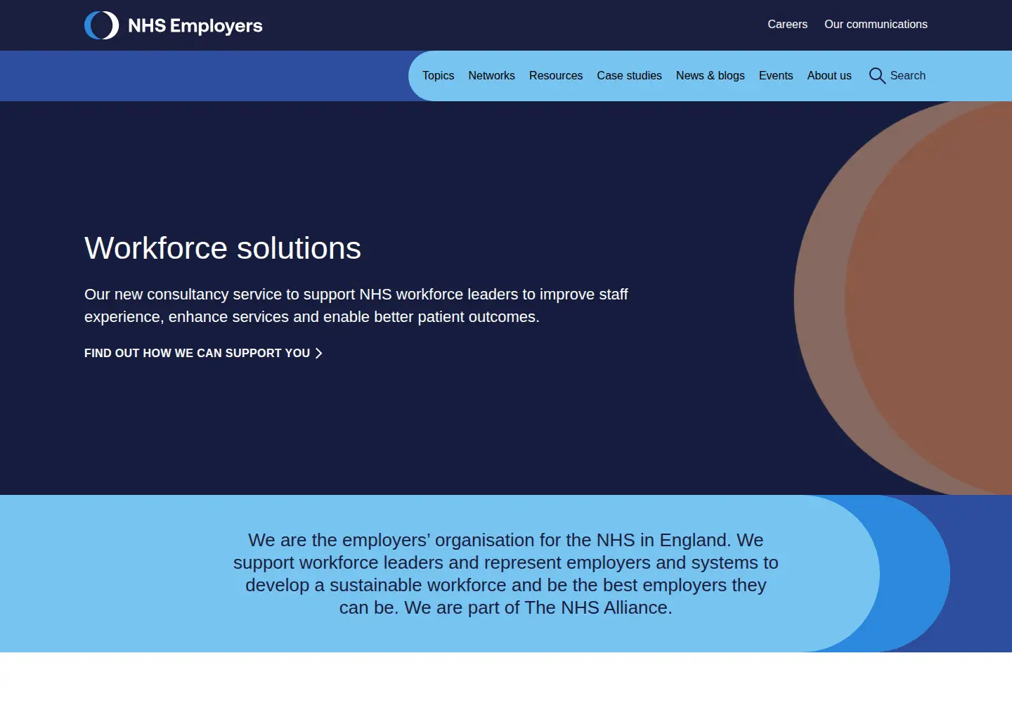 Screenshot of nhsemployers.org