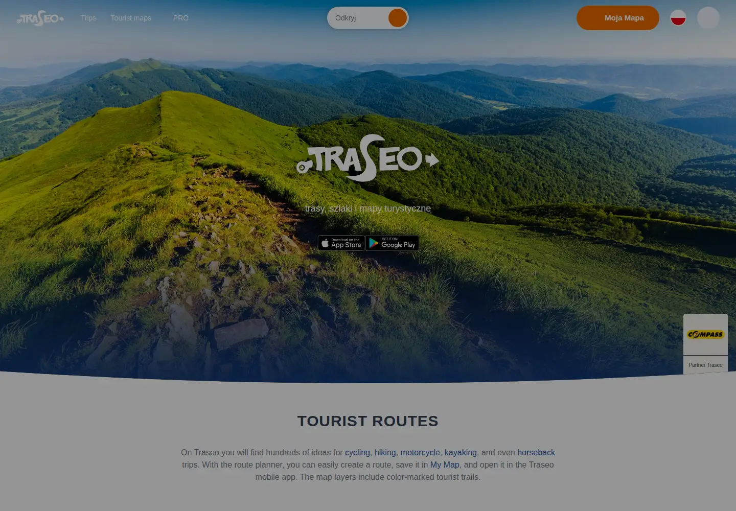Screenshot of traseo.pl