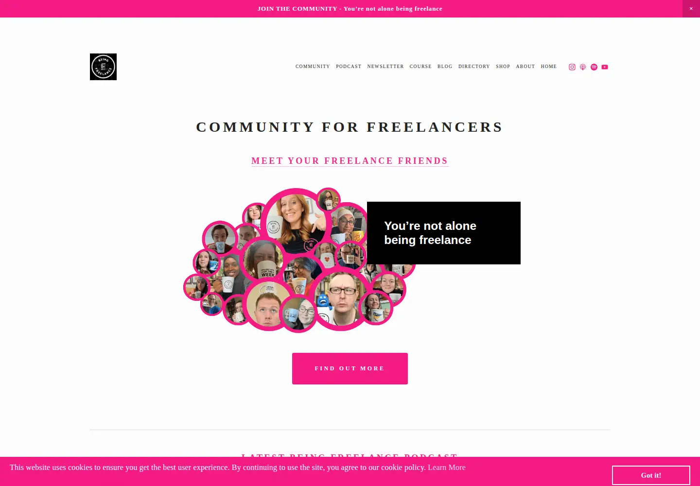Screenshot of beingfreelance.com