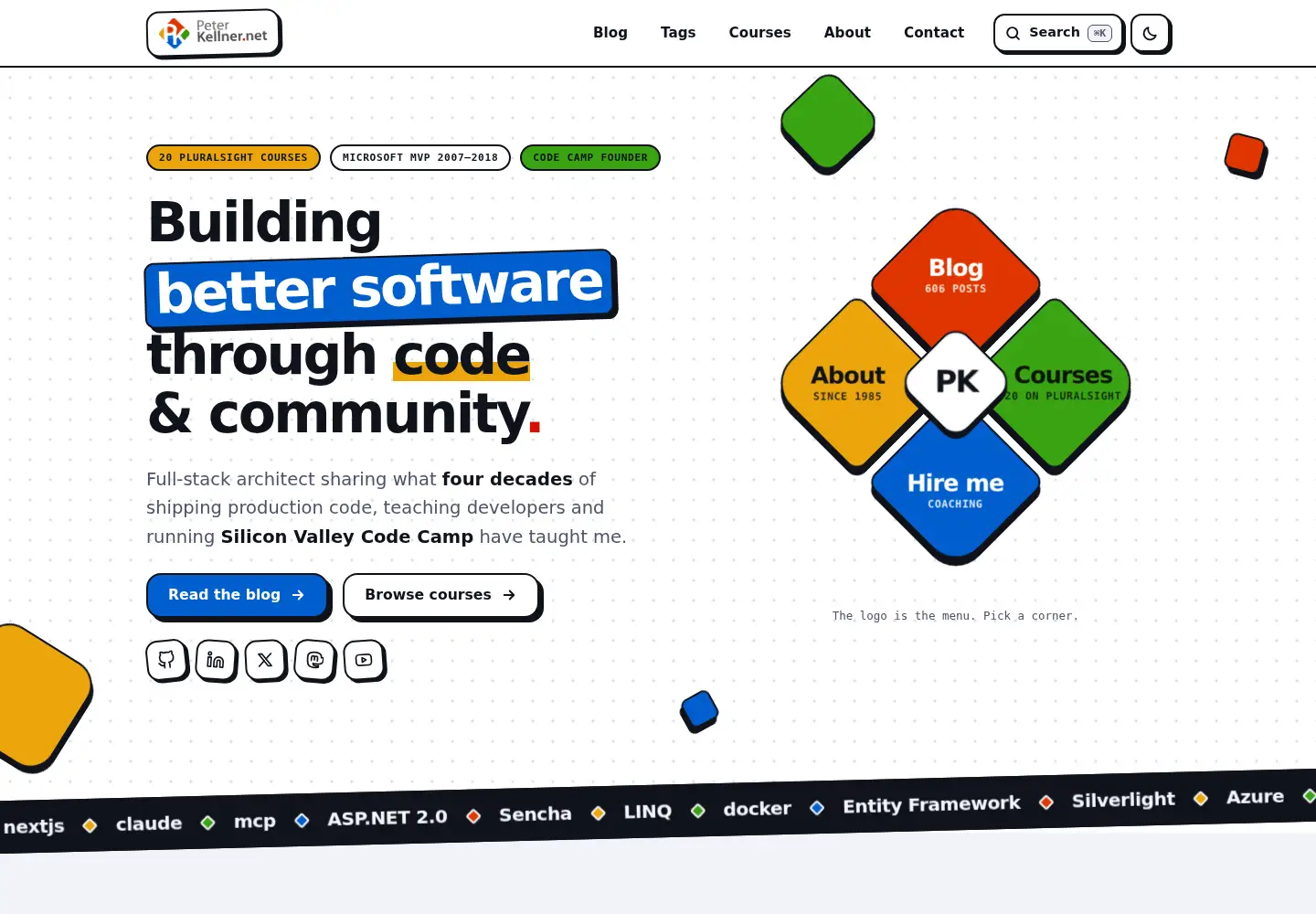 Screenshot of peterkellner.net