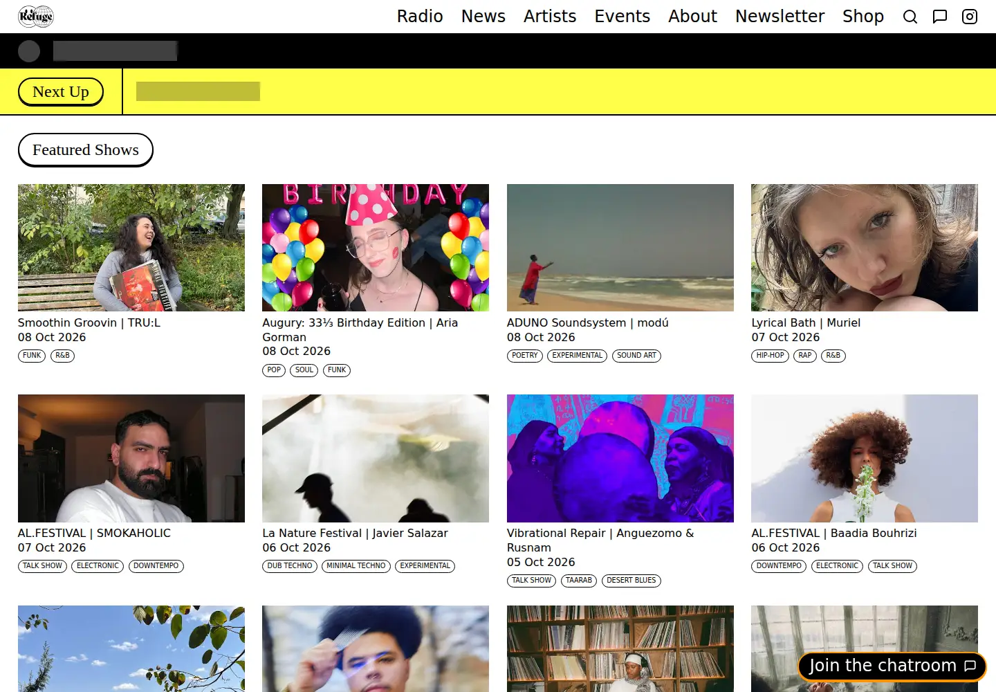 Captured homepage of refugeworldwide.com in the current scan