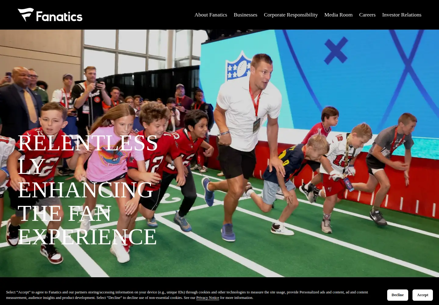 Screenshot of fanaticsinc.com