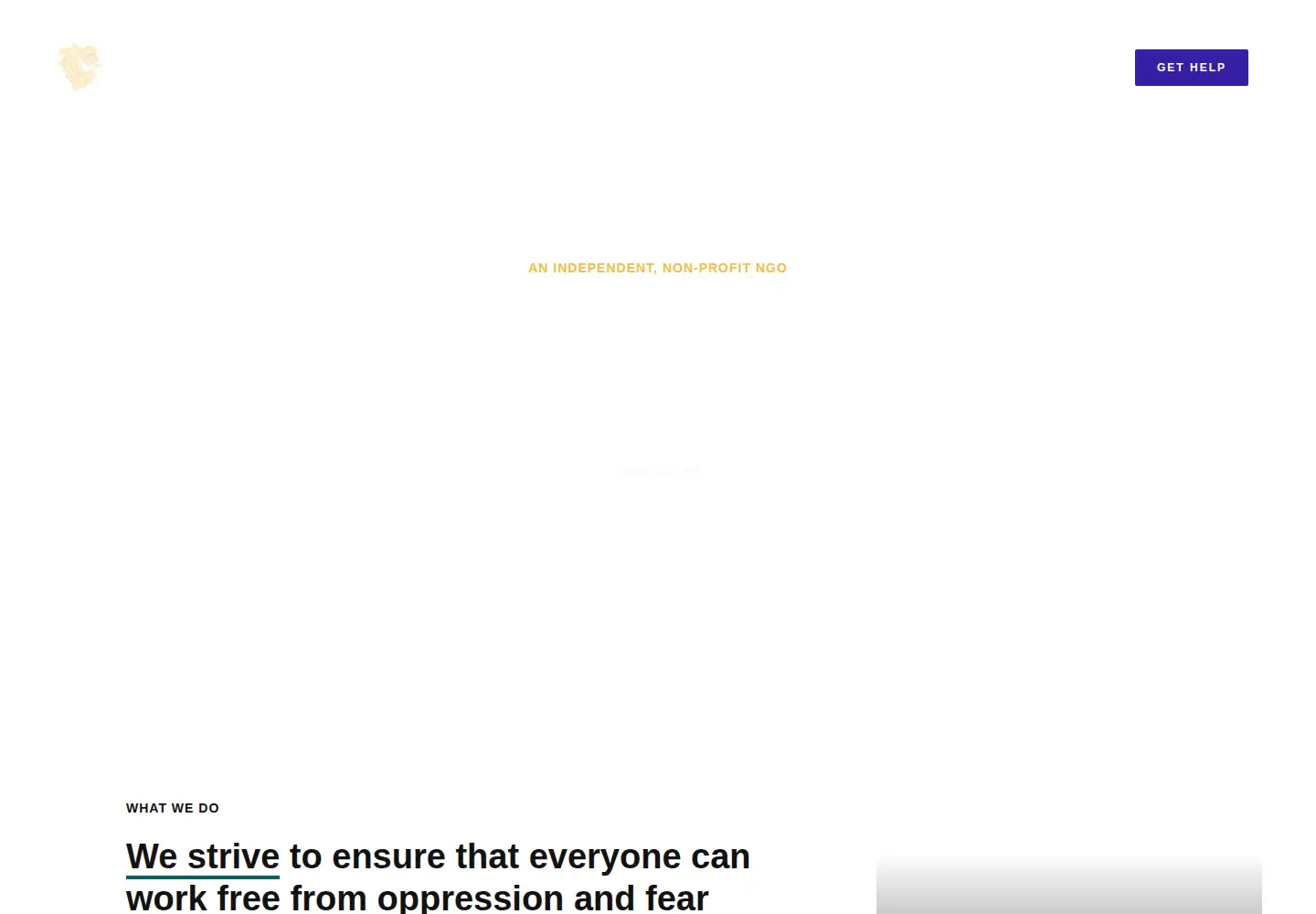 Captured homepage of gc4hr.org in the current scan