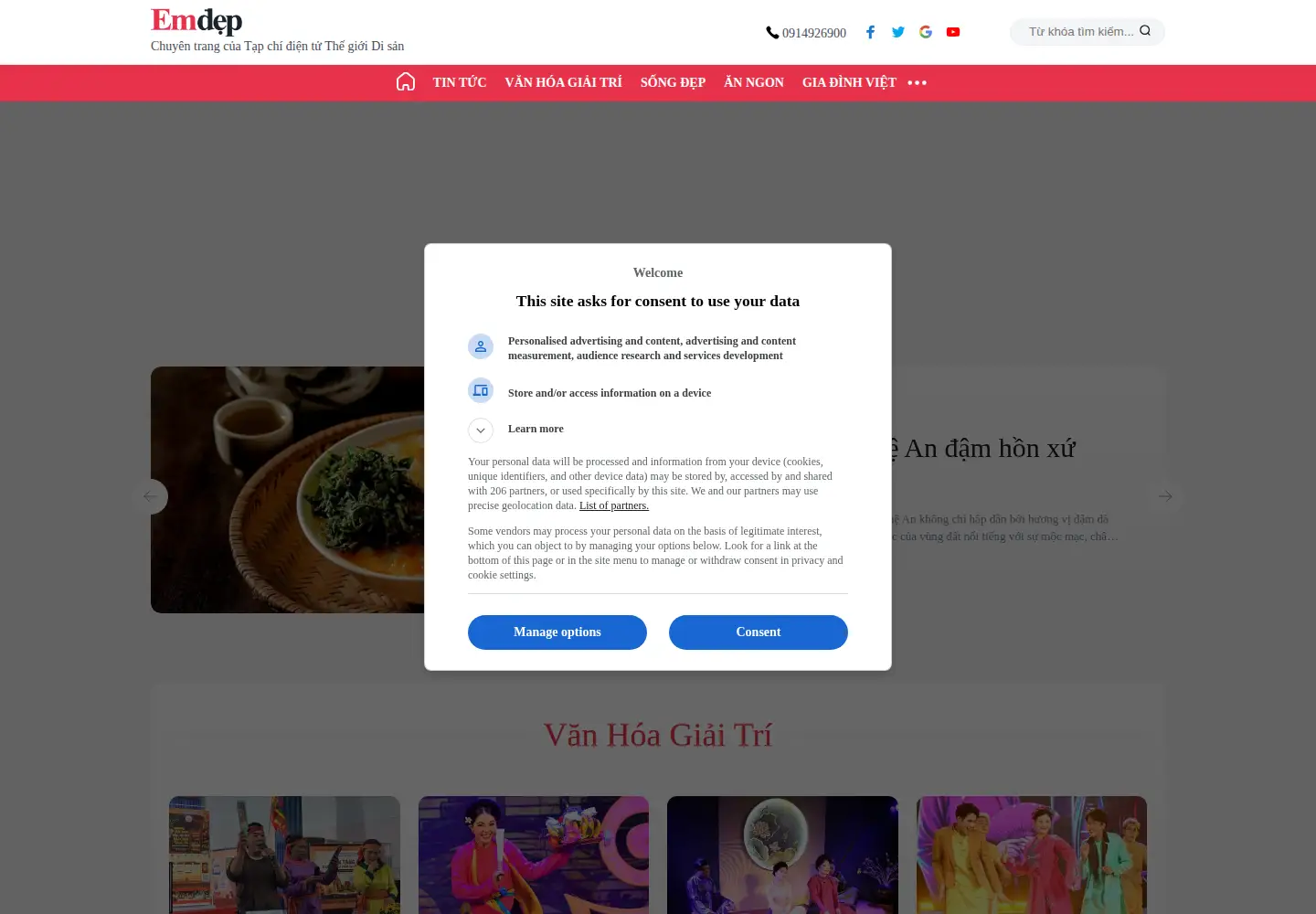 Screenshot of emdep.vn