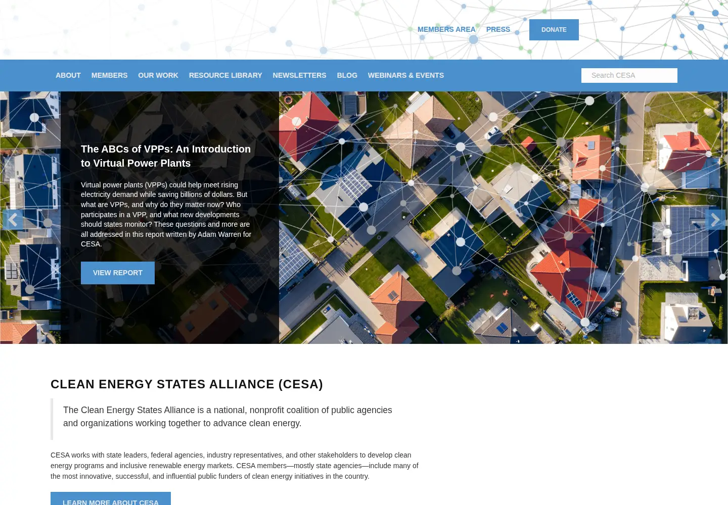 Screenshot of cesa.org