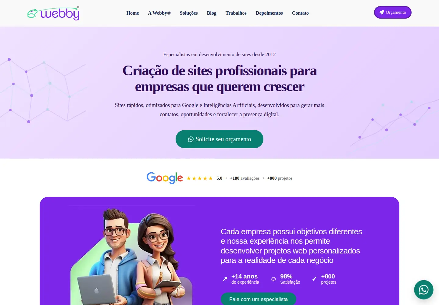 Screenshot of webbypropaganda.com.br