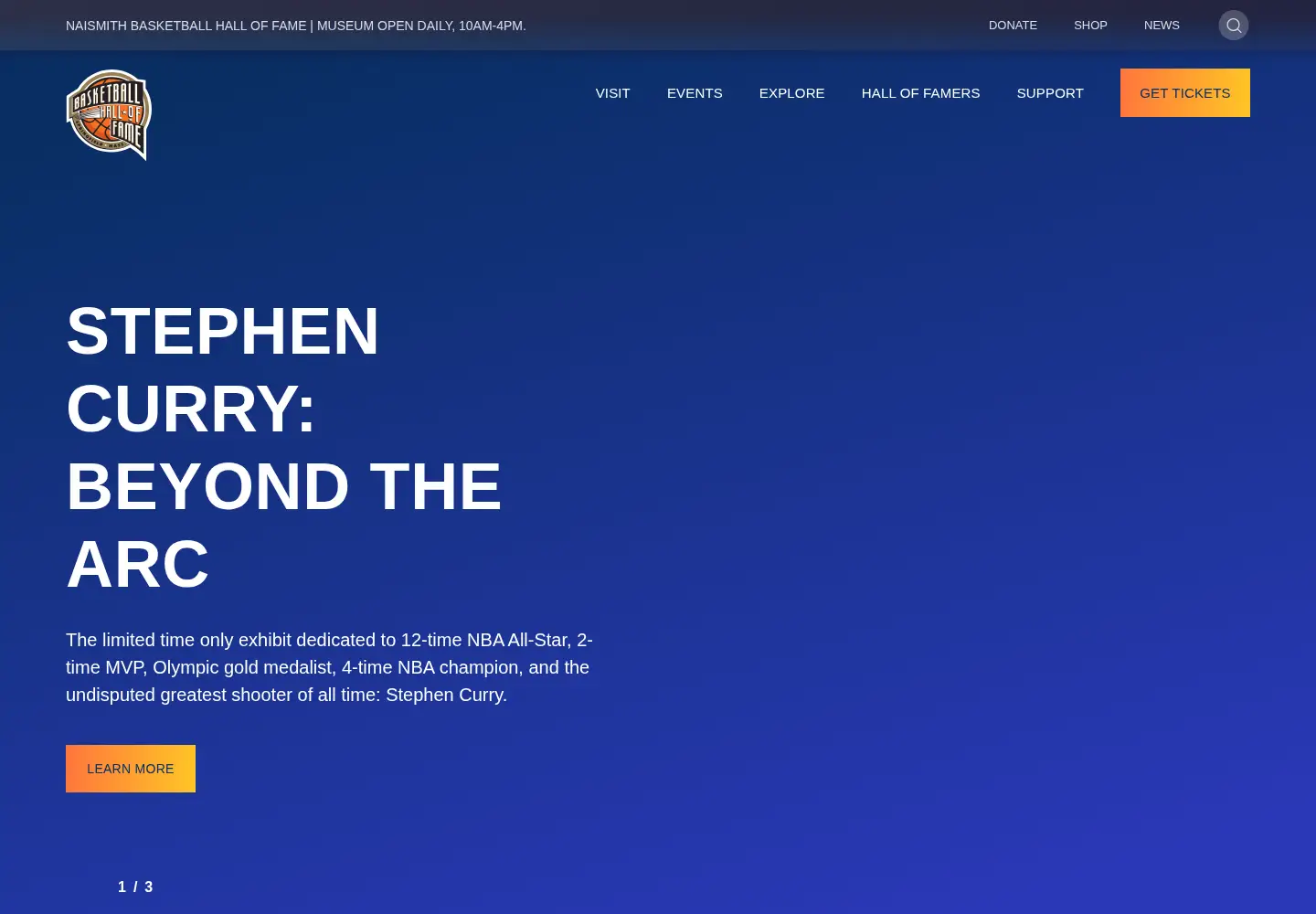 Screenshot of hoophall.com