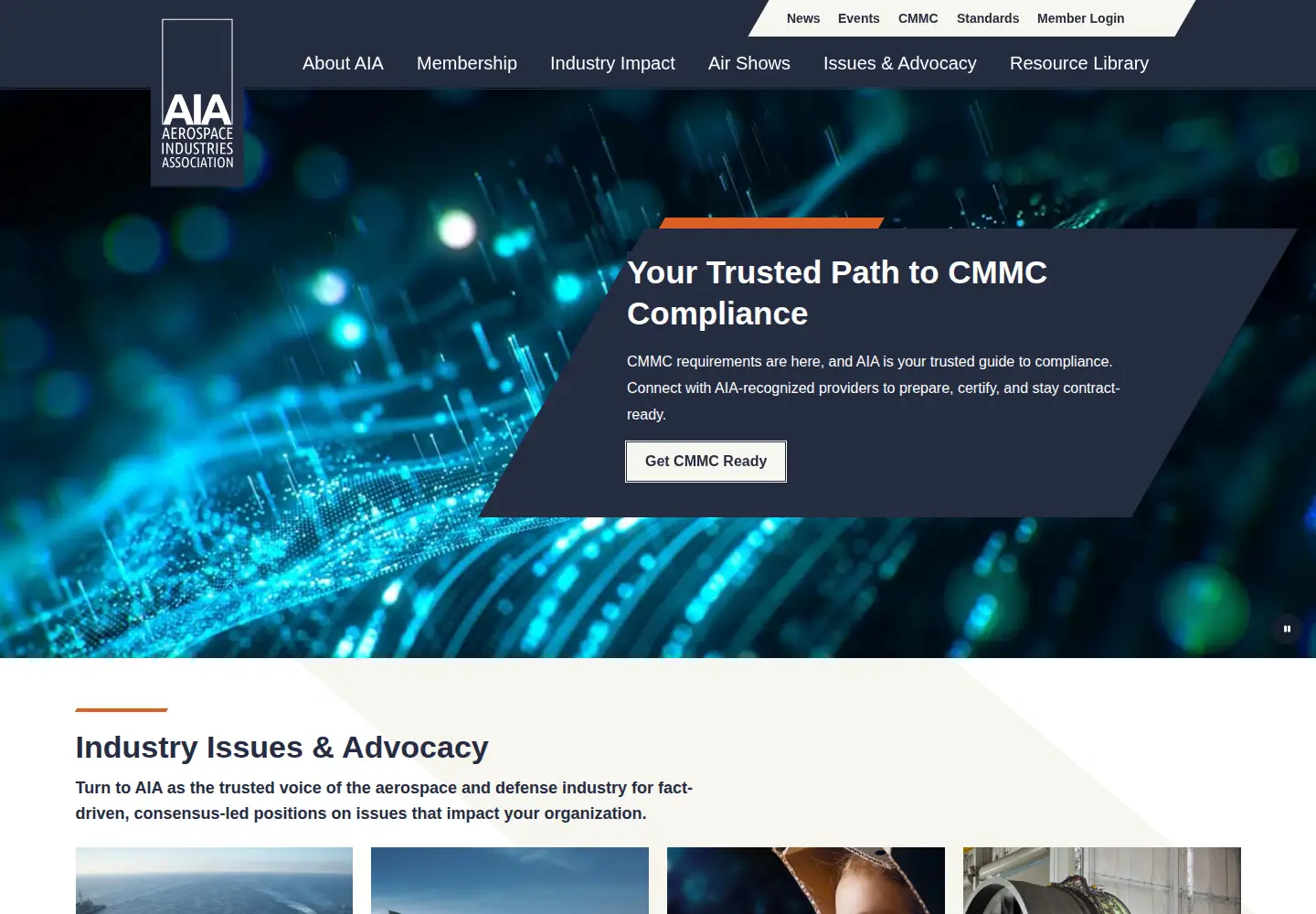 Screenshot of aia-aerospace.org