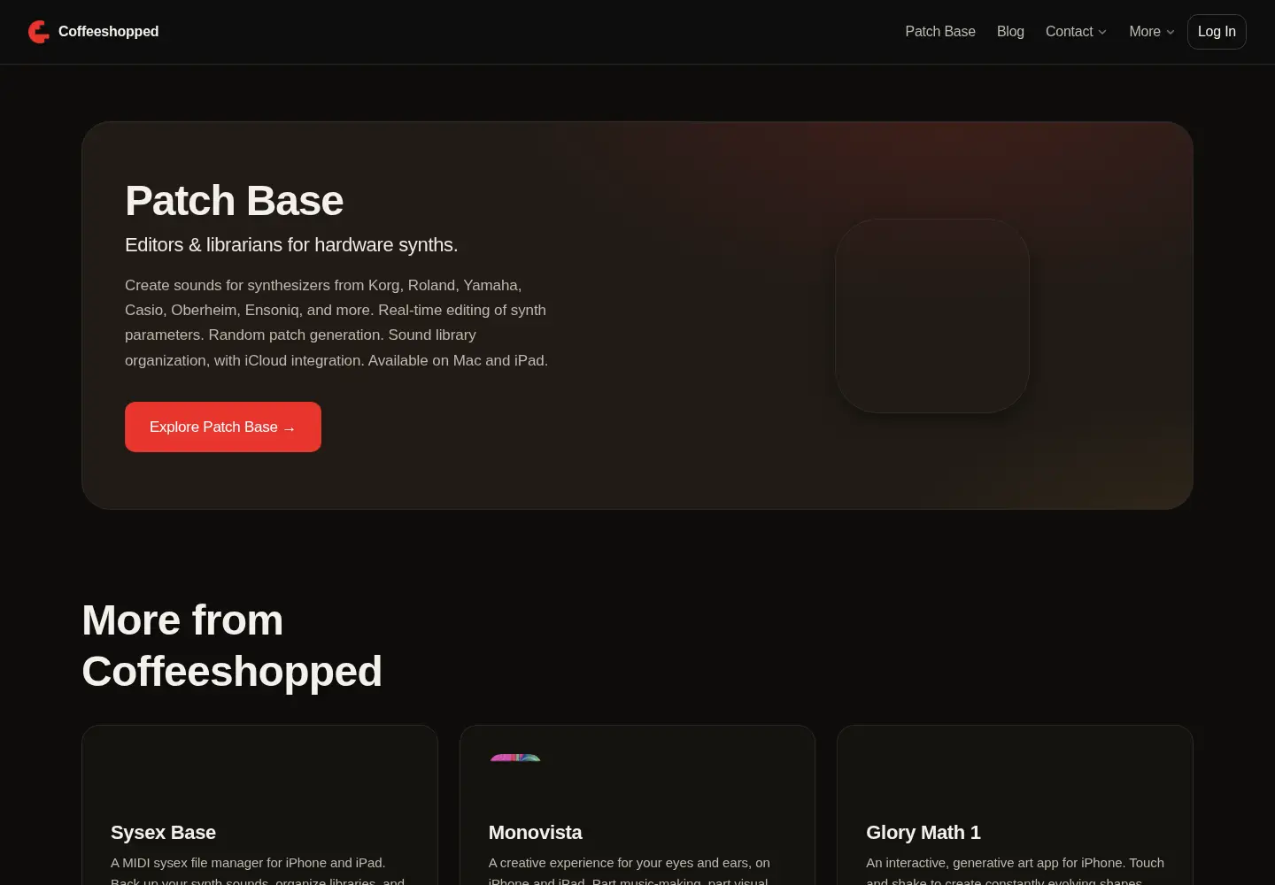 Screenshot of coffeeshopped.com