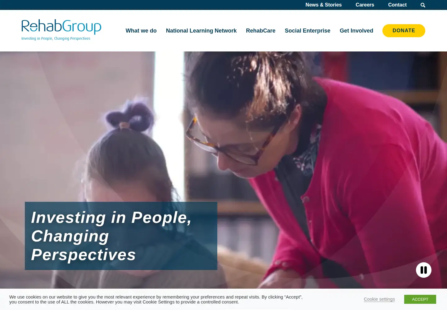Screenshot of rehab.ie