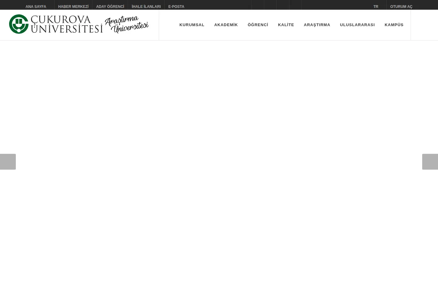 Screenshot of cu.edu.tr