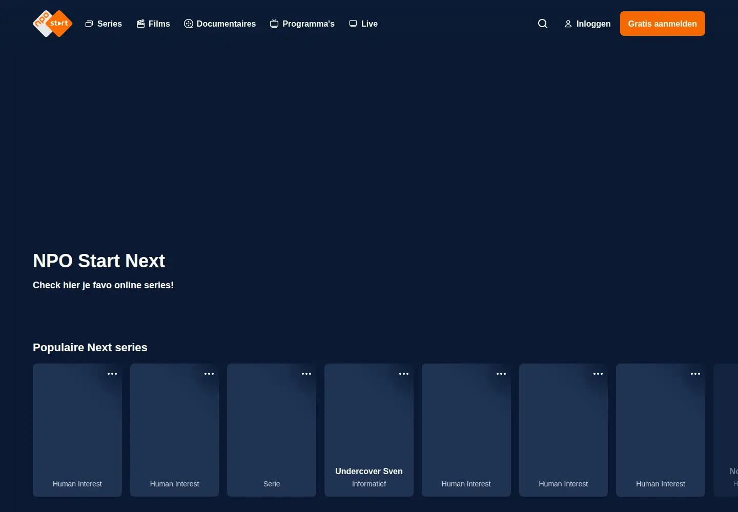 Screenshot of npo3.nl