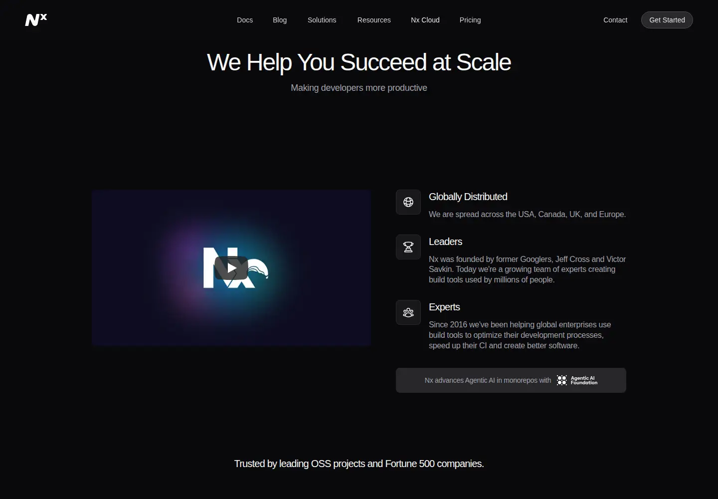 Screenshot of nrwl.io