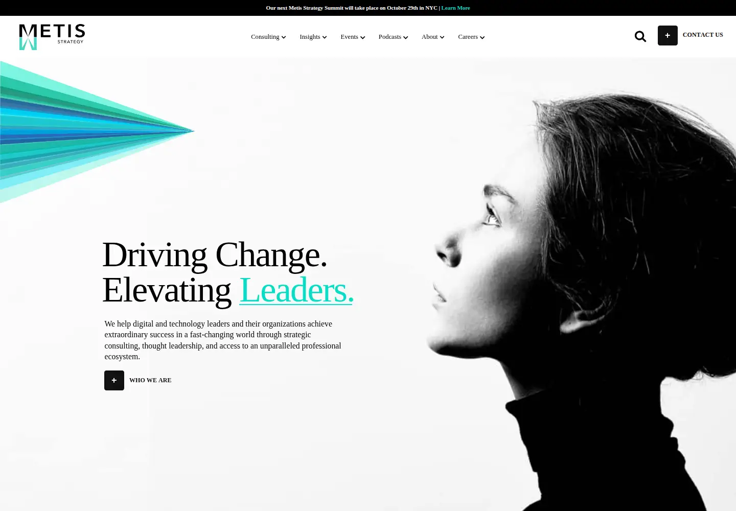 Screenshot of metisstrategy.com