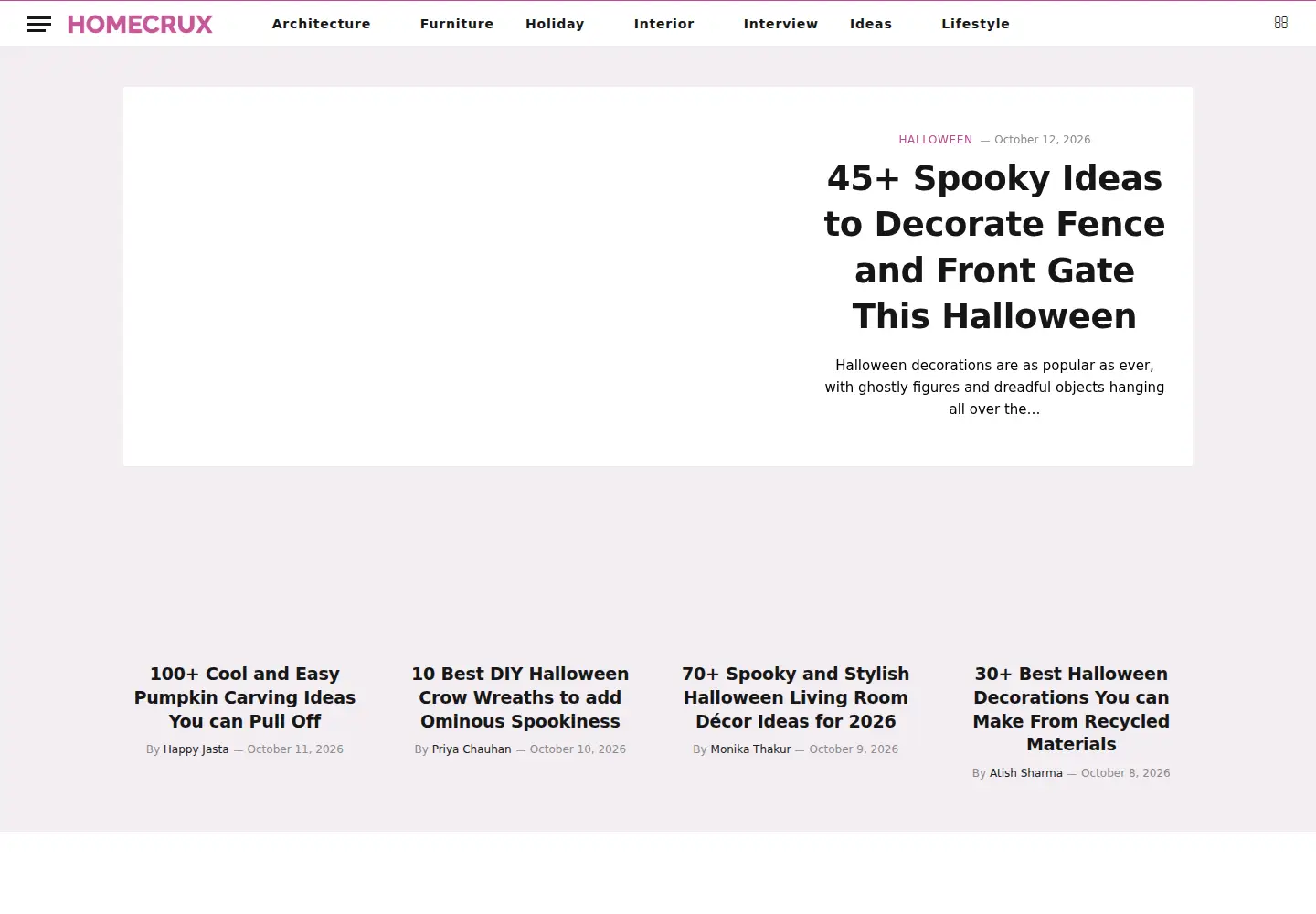 Screenshot of homecrux.com