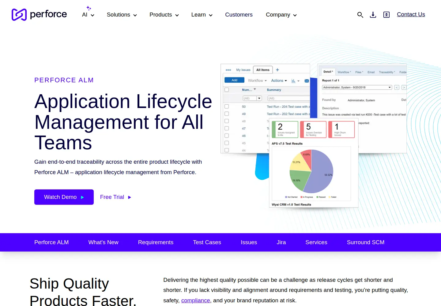 Screenshot of seapine.com