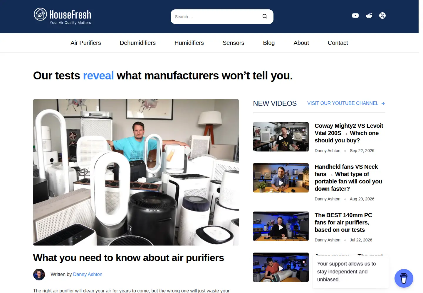 Screenshot of housefresh.com