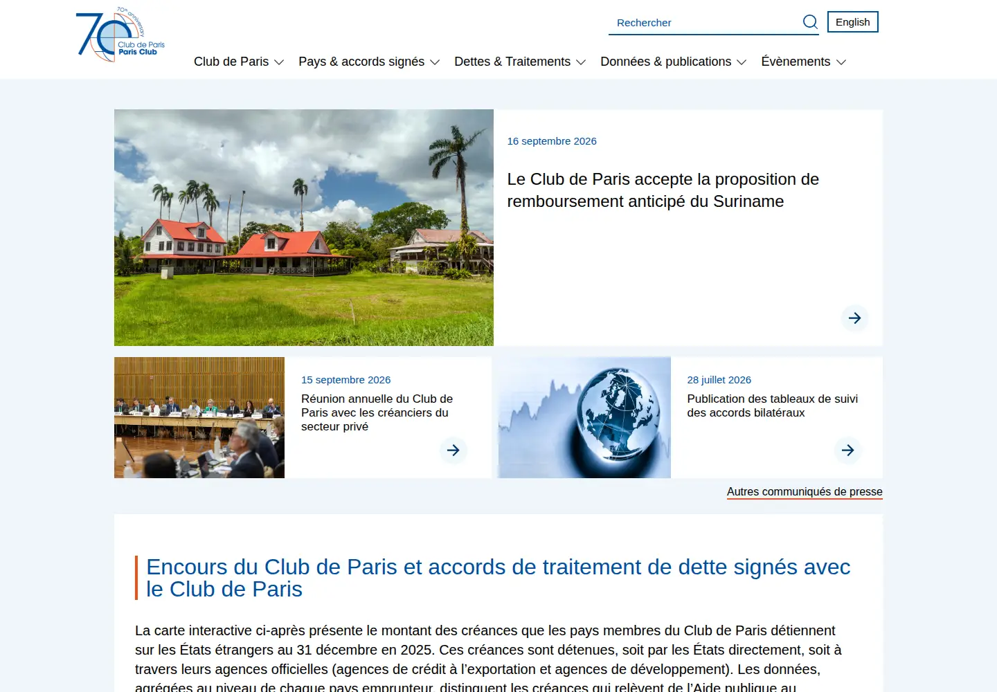 Screenshot of clubdeparis.org