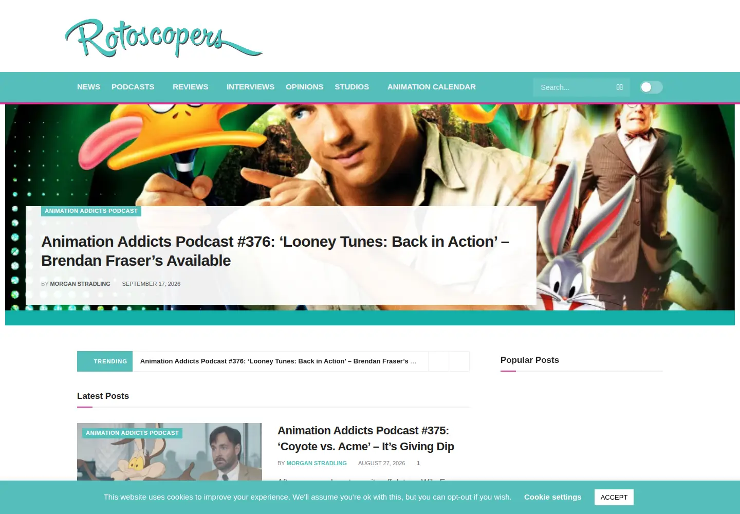 Screenshot of rotoscopers.com