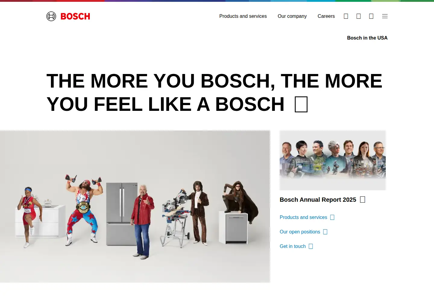 Screenshot of bosch.us