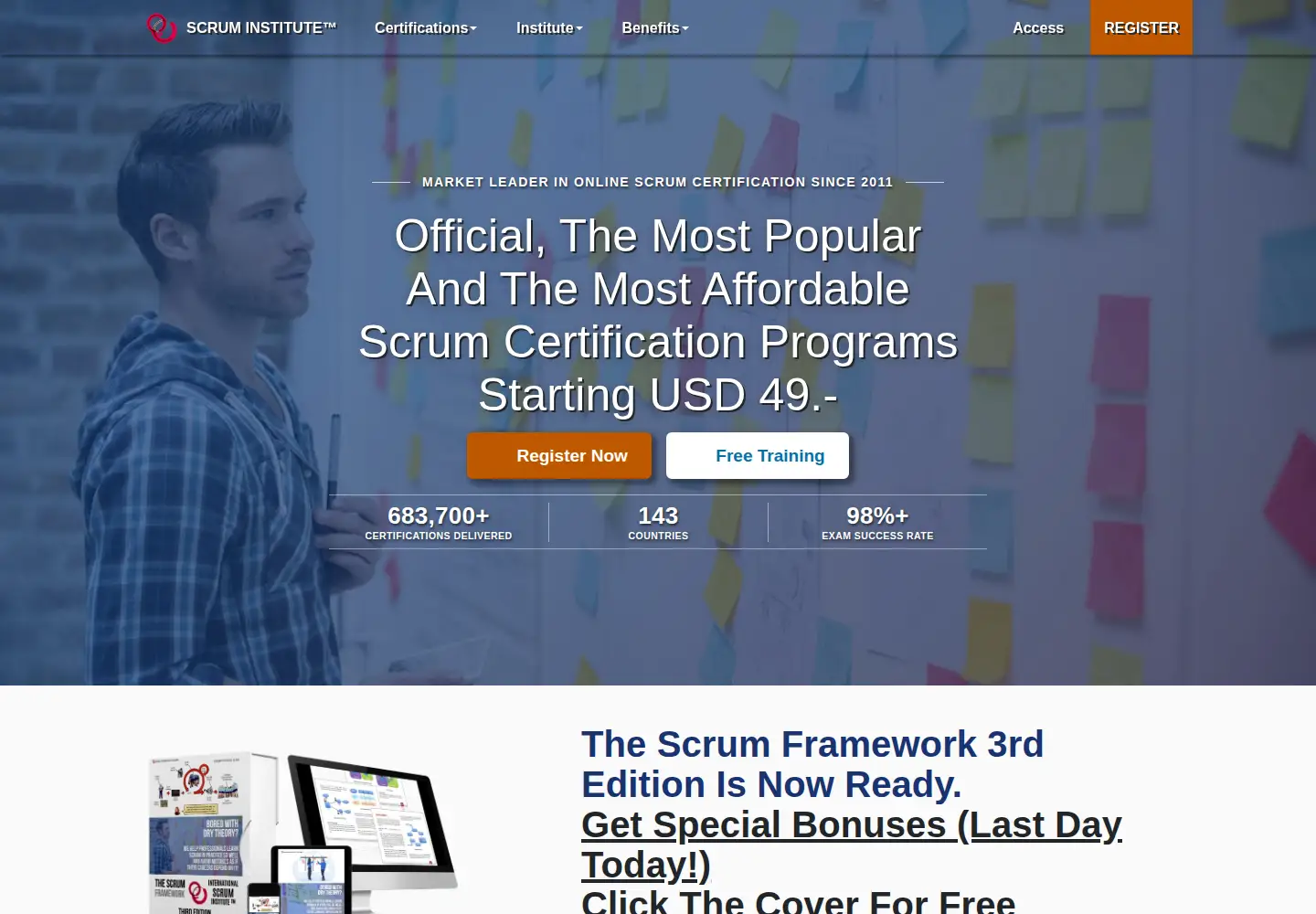 Screenshot of scrum-institute.org