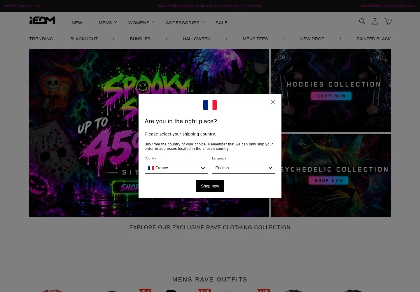 Captured homepage of iedm.com in the current scan
