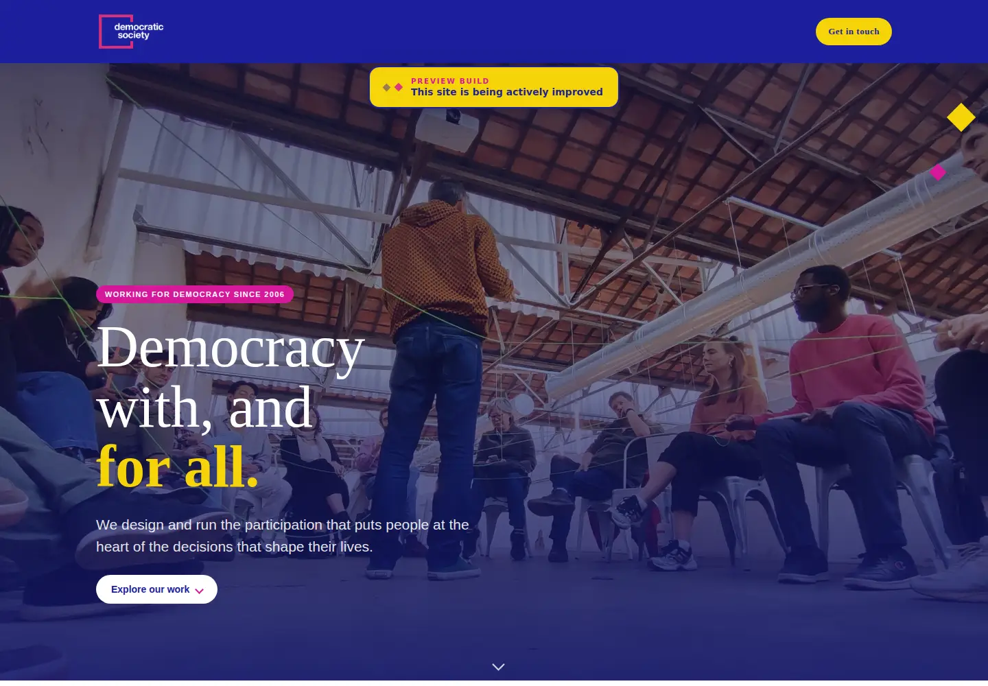 Screenshot of demsoc.org